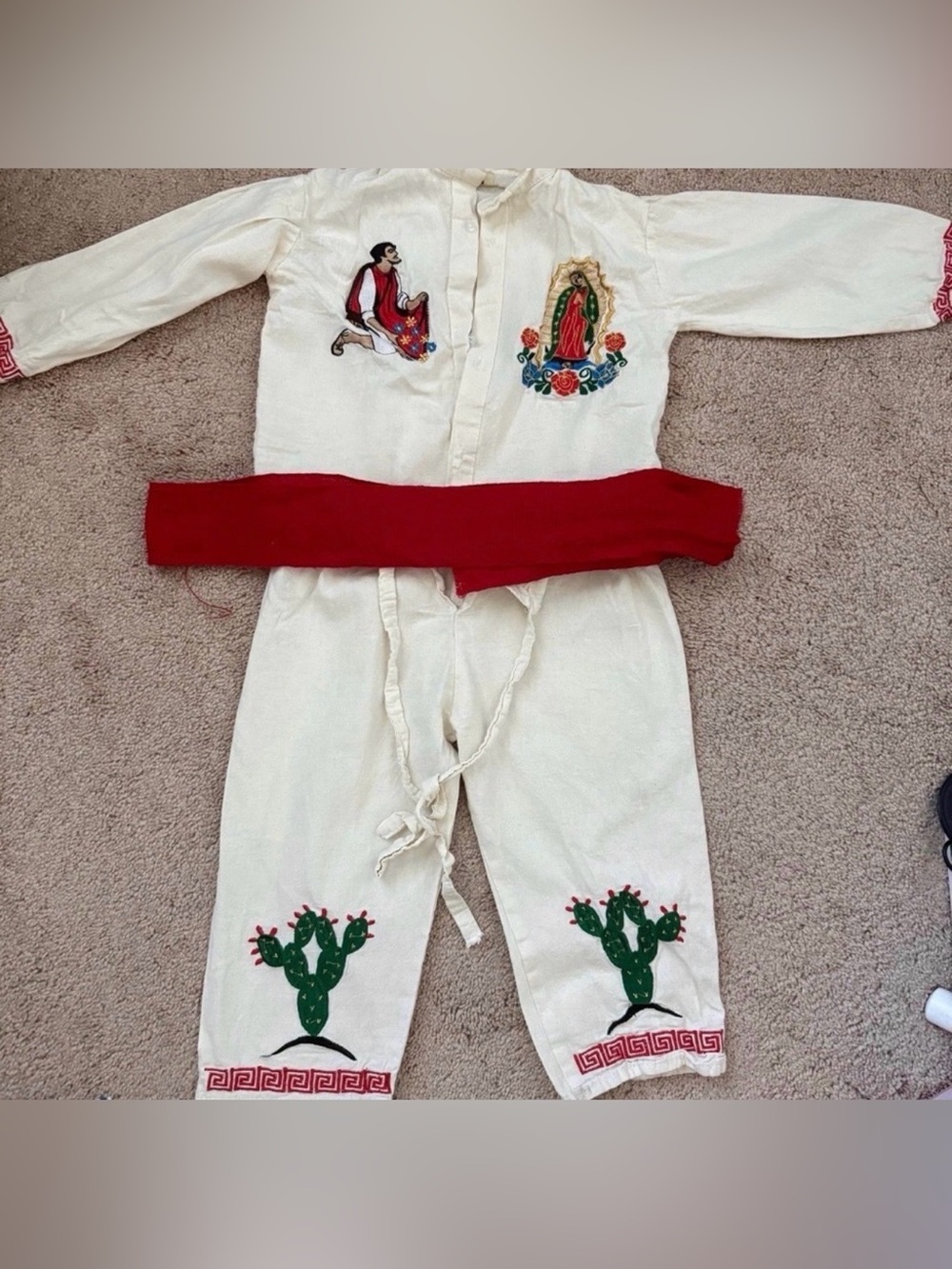 4T Kids Juan DiegoTraditional Mexican with Red Sash